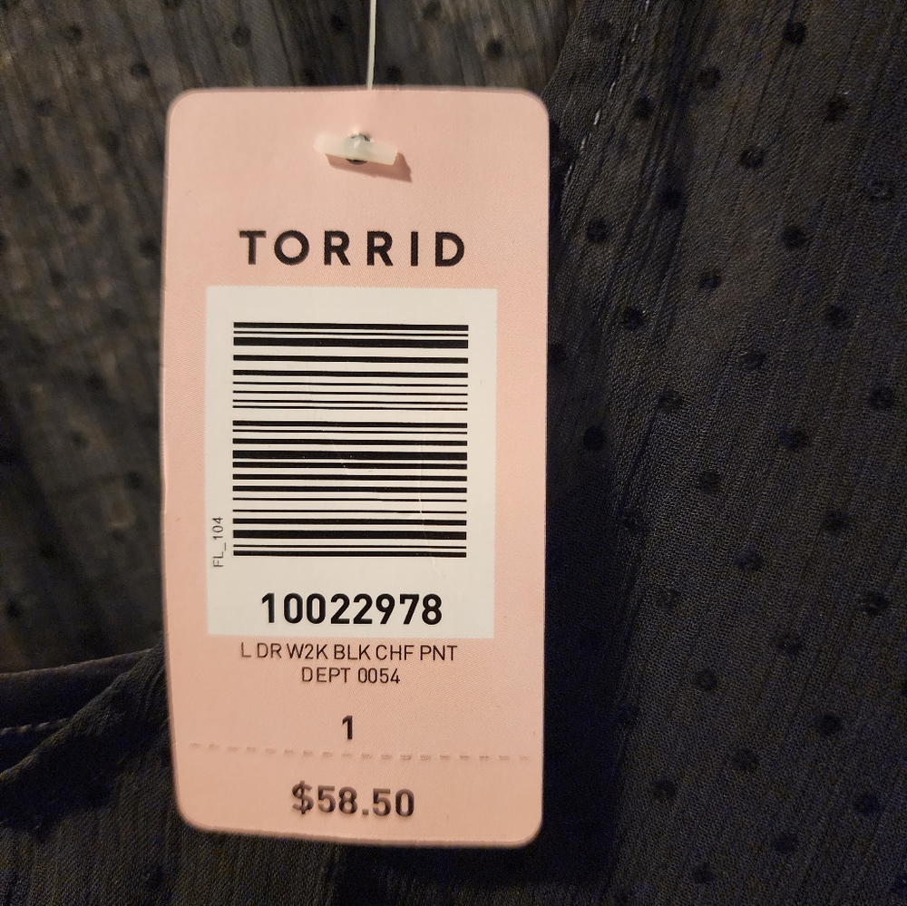*NWT* Torrid Black Dress Size 1X - Picture 8 of 8